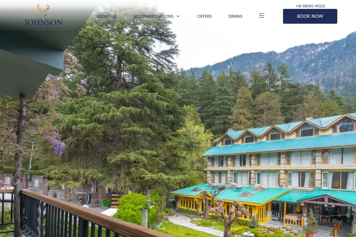 Homepage preview of Johnson Lodge & Spa